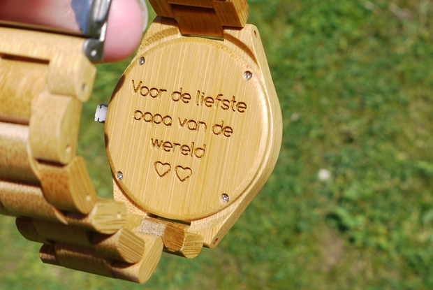 houten horloge